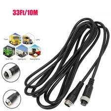 4Pin 33Ft 10M Reversing Video Extension Cable For Truck Reverse Camera Rear View