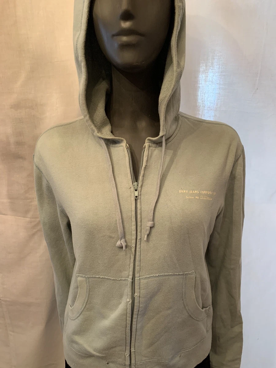 dkny zip hoodie women's