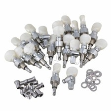 25pcs 5 String Banjo Geared Machine Head with Pearled Pegs Chrome