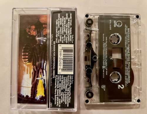 BEETLEJUICE Original Motion Picture Soundtrack (Cassette, 1988) DANNY ELFMAN - Picture 3 of 3