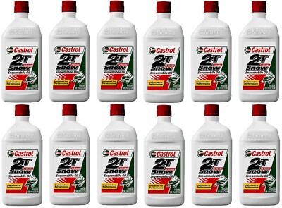 Castrol 32 ounce 15B74E 2T 2 Stroke Snowmobile Oil - Pack of 12 | eBay