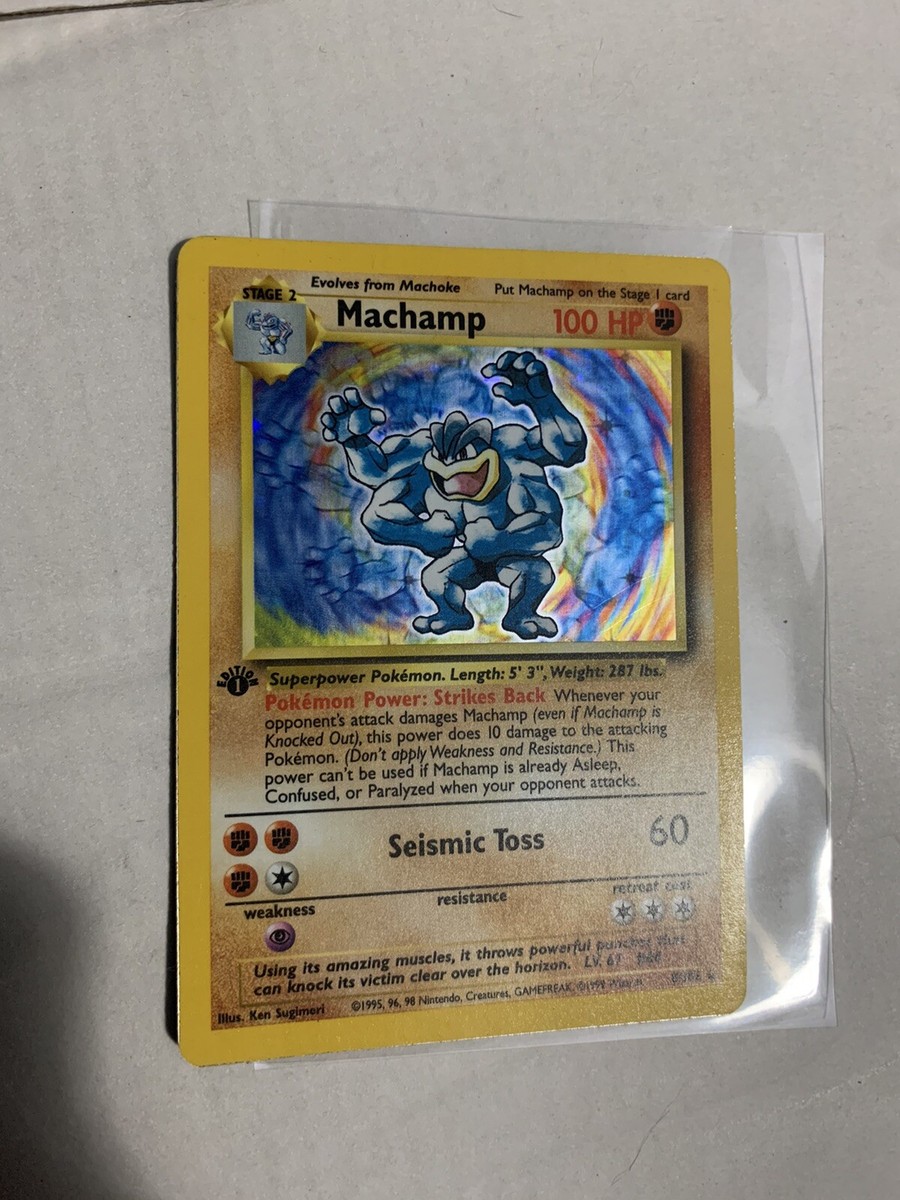 machamp holo 1st edition 81/102 | eBay