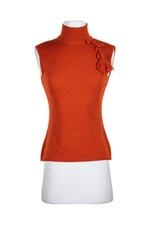 Guerriero Women Tops Turtlenecks 40 Orange Wool