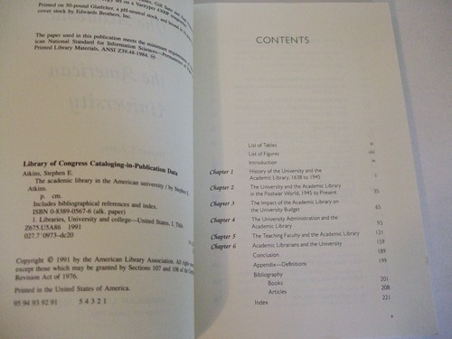 The Academic Library in the American University by Stephen E. Atkins - Imagen 4 de 4