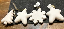 Provo Vtg Craft Christmas DIY Craft Ornaments Lot Of 4 Larger Size