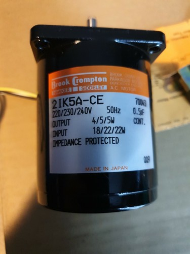 Brook Crompton 2IK5A-CE MOTOR 220/230/240V 50HZ - Picture 2 of 4