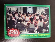 1977 Topps Star Wars Green Card #227 Instructing Rebel Pilots