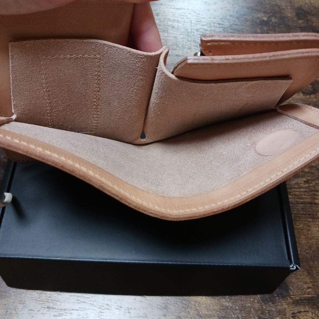 Red Moon Wallet bi-fold middle size rm-hd01aih natural color with box men's