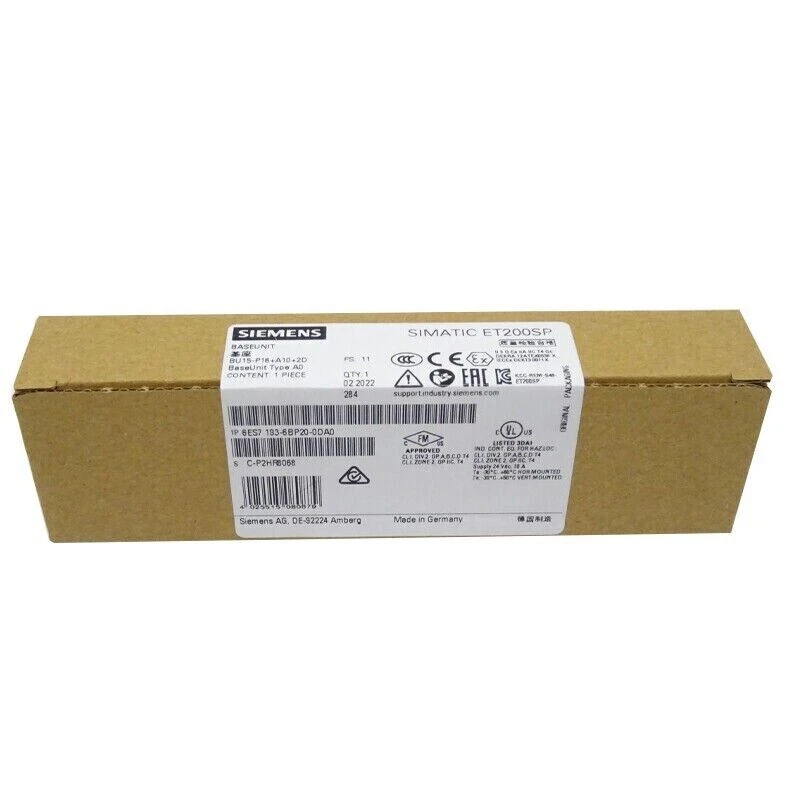 6ES7193-6BP00-0BA0 1P NEU SIEMENS SIMATIC ET 200SP Base Unit 6ES7193-6BP00-0BA0 - Bild 1 von 1