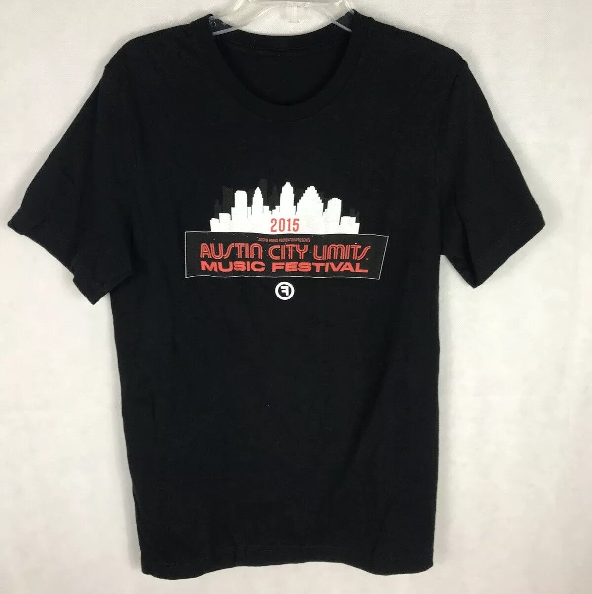 ミュージシャン Austin City Limits Rattler Lineup Tee Austin City Limits ACL Music Festival 2015 Black T-Shirt Sz