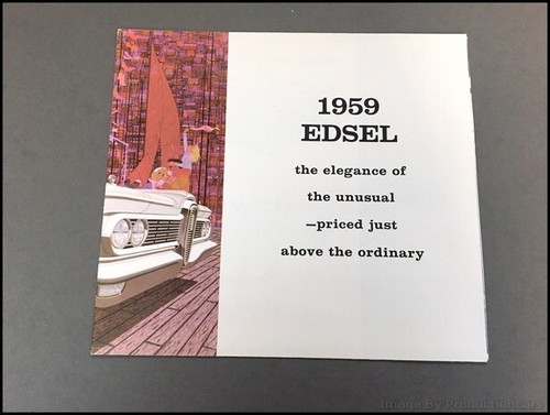 1959 Edsel Corsair Villager Ranger Ford Vintage Car Sales Brochure Catalog