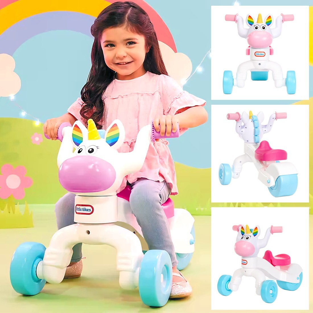 Unicorn Toys for Girls Kids Ride on Tricycle Activity Little