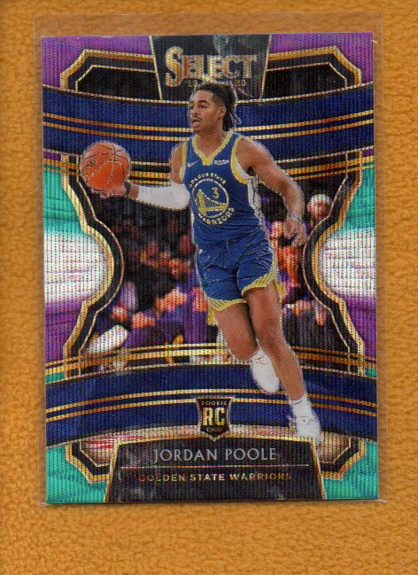 Jordan Poole 2019-20 Panini Select Rookie Concourse Tri-Color Prizm RC #94