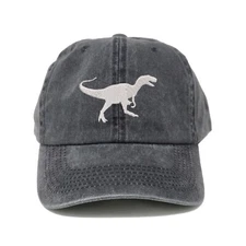 Tyrannosaurus dinosaur embroidered dad hat, Dinosaur embroidered baseball cap
