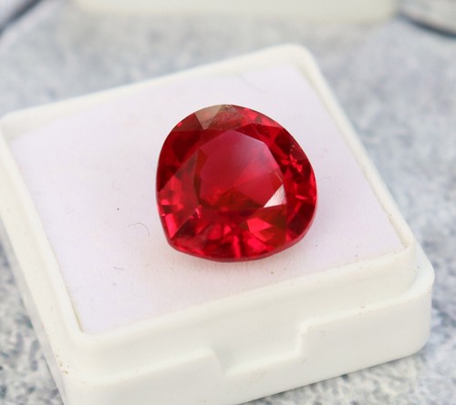 17 Ct Certified Natural Red Ruby Heart Shape Loose Gemstone - Picture 4 of 10