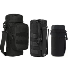 Tactical Military Molle Water Bottle Pouch Holder Hiking Kettle Gear Pack Bags