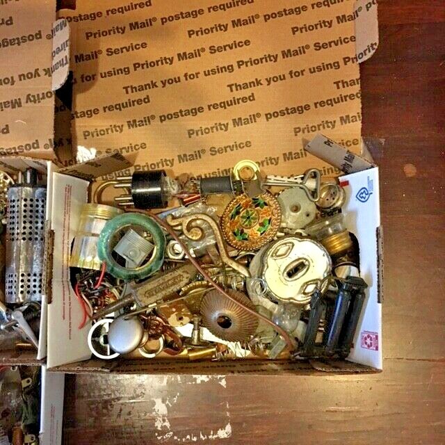 Steampunk Parts for Artists- 2 Pound lot- mixed smalls,all metal Wholesale, -#DW