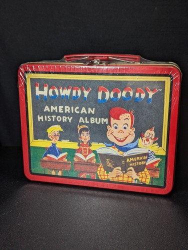 Howdy Doody American History Album Metal Lunch Box 1998 Sealed W Accessories - 第 1/4 張圖片