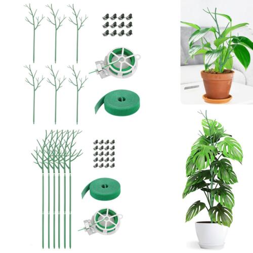 6Pcs Trellis Plant Stakes, Plant Stems, with Twist Ties and Strap for Monstera - Afbeelding 1 van 11