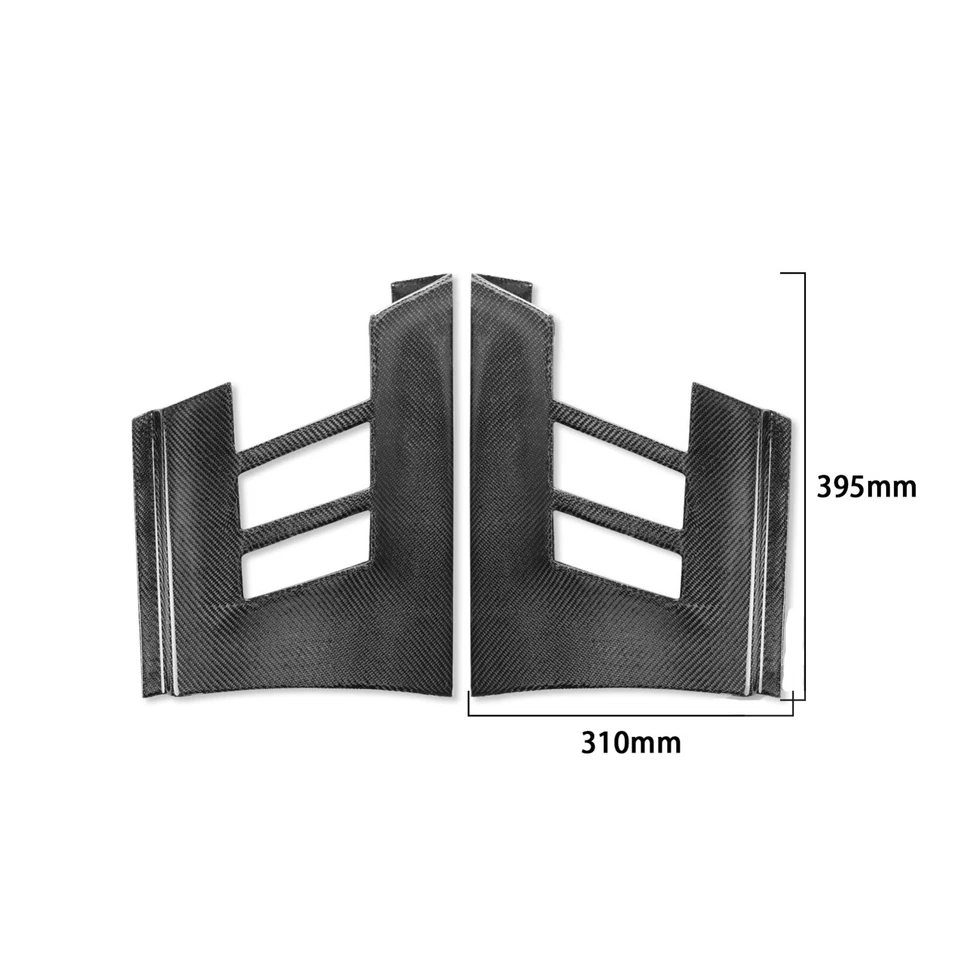 Дополнительные удлинители крышки переднего крыла для Toyota Supra 86 Nissan 350Z из углеродного волокна - Изображение 2 из 4