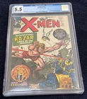 X-Men #10 (Mar 1965) ✨ Graded 5.5 OFF-W TO WHITE by CGC ✔ 1s Silver Surfer KAZAR