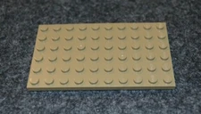 (1) 6x10 Dark Tan Base Plate Bricks ~ Lego ~ NEW ~ Star Wars