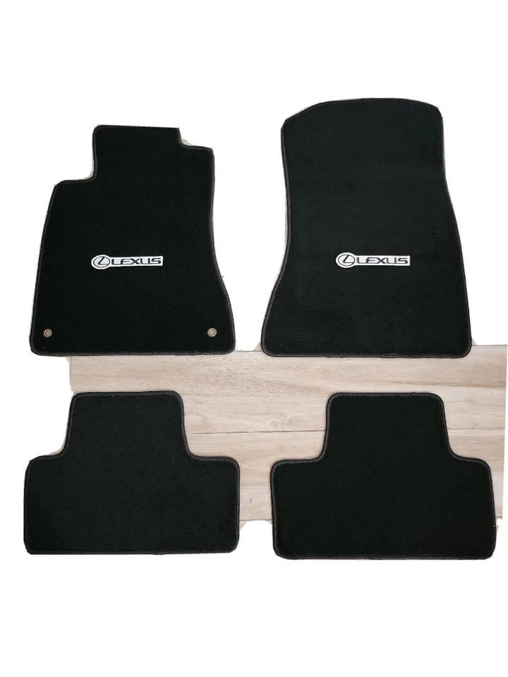 Alfombrillas de nailon negras Fit 06-12 Lexus IS350 IS250 con emblema negras Foto 2 de 4