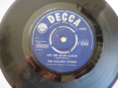 The Rolling Stones - Get Off Of My Cloud     Rare Matrix     F.12263    VINYL G+