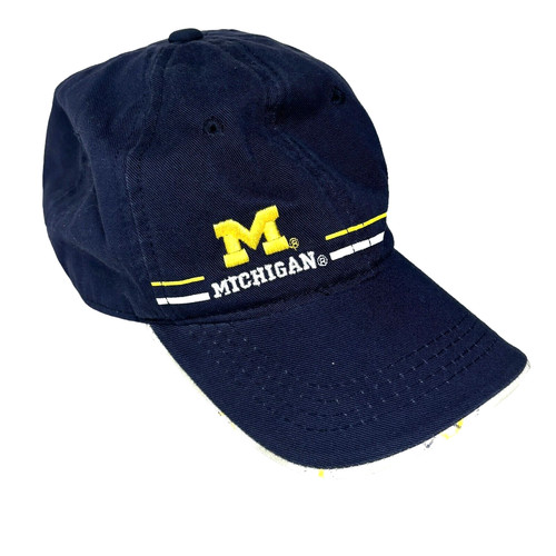 Signature University of MICHIGAN WOLVERINES Ladies Fit Blue Baseball Cap Dad Hat