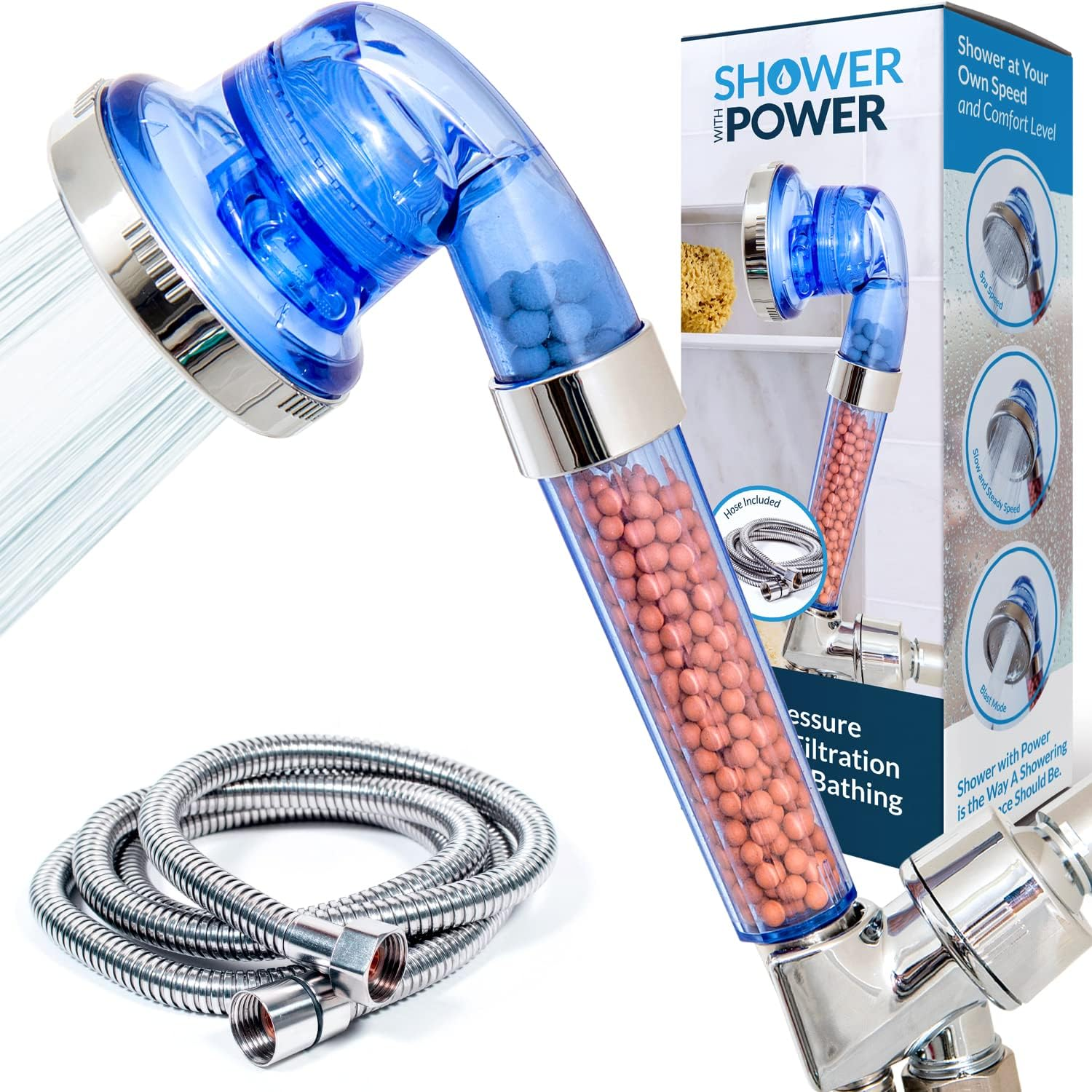Shower Head with Handheld Shower Head Filter for Hard Water. High Pressure Showe