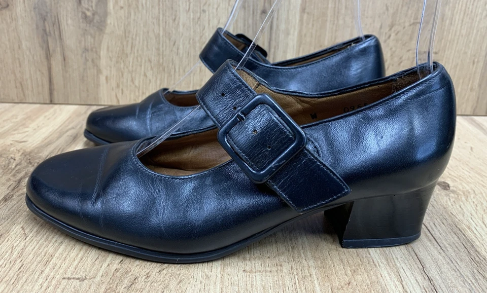 FootThrills by Clinic Women Tasha Block Heel Shoes Leather Strap 00734 Boho 5W - Image 3 of 4