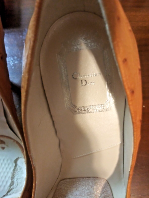 Christian Dior Genuine Ostrich Exotic Skin High Heel Shoes!! | eBay