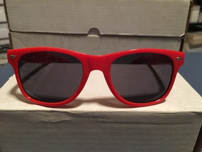 light red sunglasses