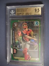 BLAKE SWIHART 2015 Bowman Chrome Green Refractor #180 BGS GEM MINT 9.5 RedSox RC