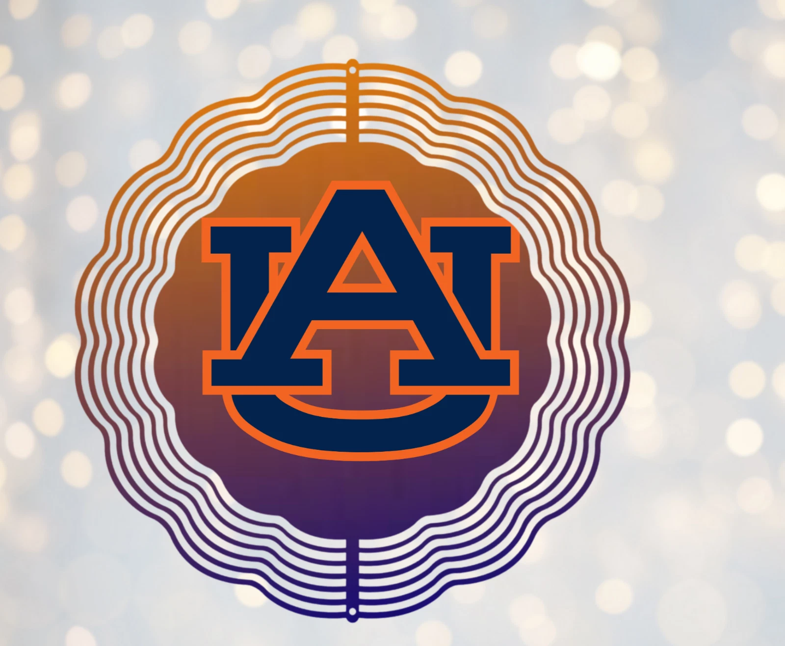 Auburn Tigers Au  Round Wind Spinner