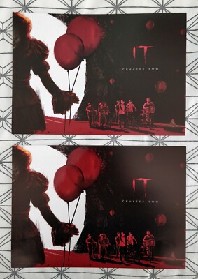 2x IT Chapter Two ODEON A4 Poster 2 von 2: Stephen King, Pennywise, Welcome Derry