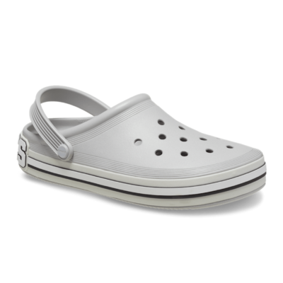New CROCS Womens OFF COURT LOGO CLOG 209651-1FT ATMOSPHERE GRAY W