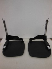 Invacare Swing Away Footrest Assembly with Chrome Tubing Heel Loop - NEW