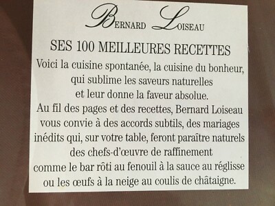 La’ ENVOLEE DES SAVEURS,BERNARD LOISEAU LOISEAU .L'envolée des saveurs + QUONIAM .Cuisine et
