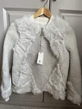 Tory Burch Shearling Coat Jacket Bristol Xs Boho Hippie 70’s Style