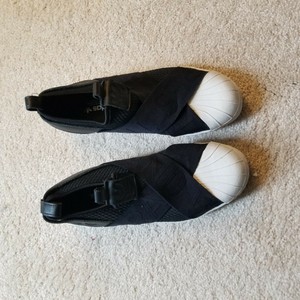 adidas superstar slip on core black