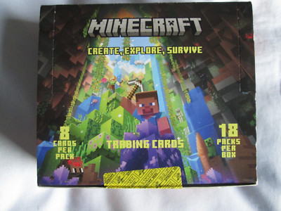 Panini Minecraft Create, Explore, Survive Box mit 18 Packs  Neu und OVP