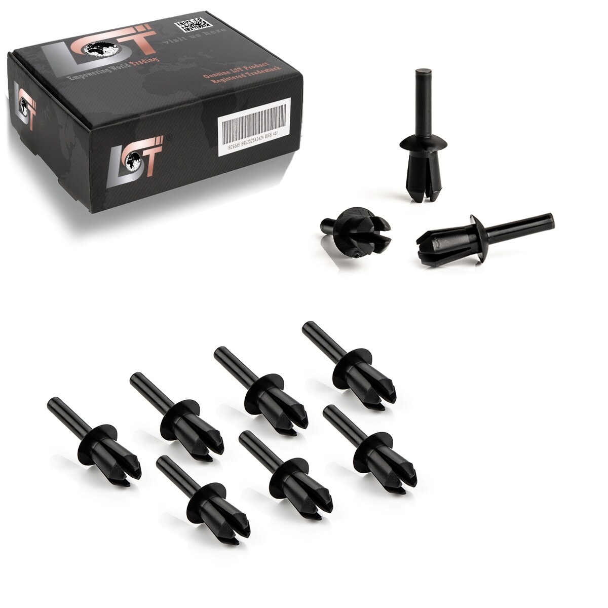 10x Expanding Rivets Inner Fender Body Universal Clips for VW TOURAN Ø 6mm