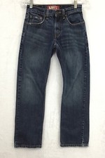 Levi's 514 Slim Straight / Distressed 100 Cotton Denim Jeans / Boys Size 12R
