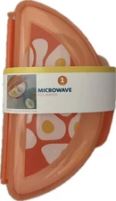 NWT Microwave Solutions Egg Cooker Makes 2 Perfectly Cooked Eggs Dishwasher Safe