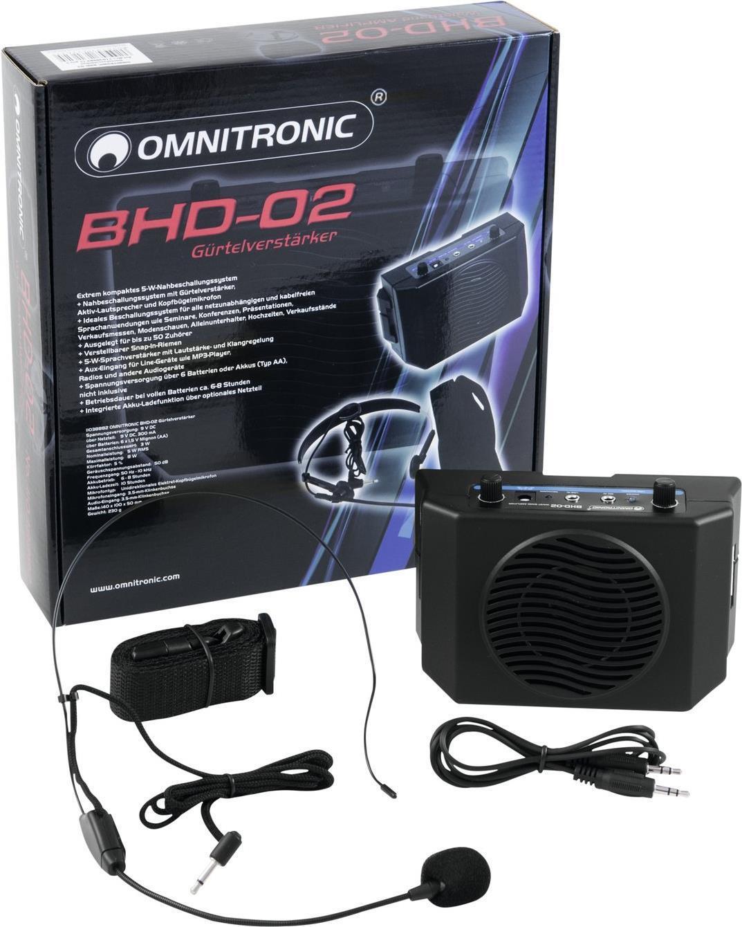 Omnitronic BHD-02 Amplificatore a Cintura 11038882 - Shop Online