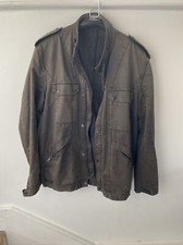 Farah Military Field Jacket 100% Cotton Mens Large
