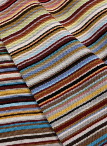 Neu mit Etikett $ 545 Paul Smith klassisches charakteristisches Streifen Schal & Mütze Set italienische Wolle - Bild 8 von 11