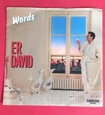 F. R. DAVID - CAR 248 - WORDS  / WHEN THE SUN GOES DOWN  1982 (2195)