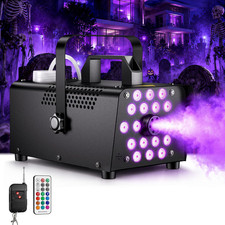 600W Fog Machine with 18 LED Lights for Halloween Decor